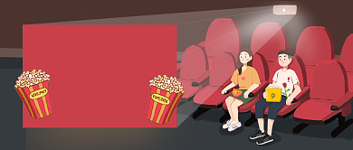 红黑醒目贺岁片推荐公众号首图背景