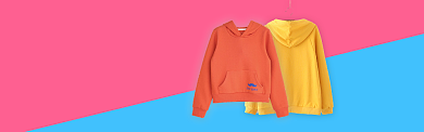红蓝淘宝造物节服装卫衣专场banner背景