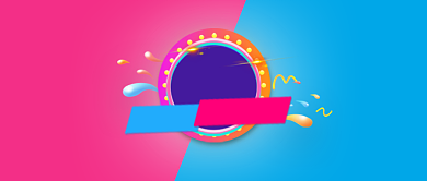 蓝色粉色限时抢购公众号首图背景