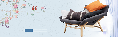 简约家具促销banner背景
