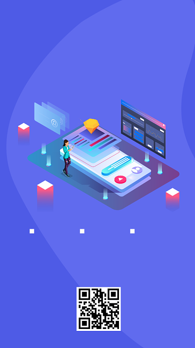 电商培训创意简约蓝色宣传海报背景