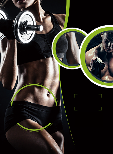 大气健身塑形运动海报模板背景