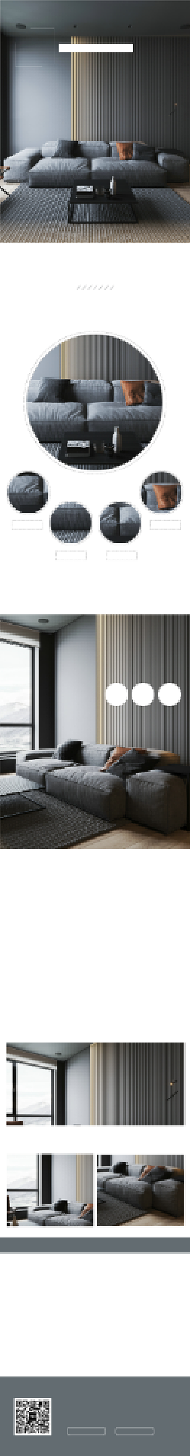 深色调欧式客厅沙发详情页背景