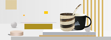 马克杯海报banner背景