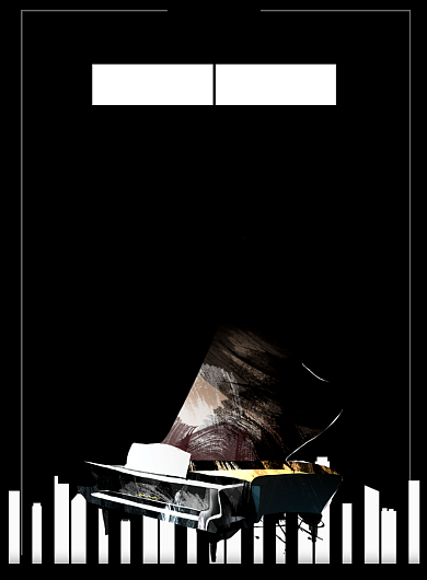 钢琴培训兴趣班印刷海报背景