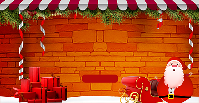 卡通风格圣诞节商品促销海报背景