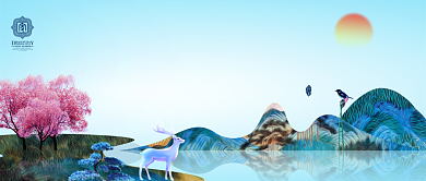 高档大气多彩房地产广告微信公众号素材图片背景