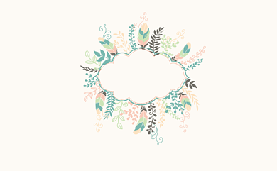 时尚简约粉色花卉名片背景