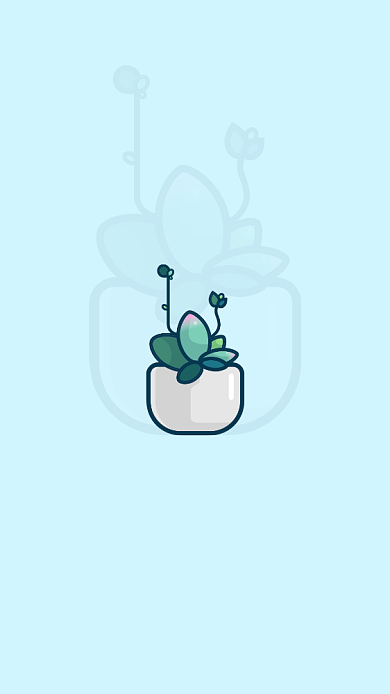 多肉植物手机海报壁纸背景
