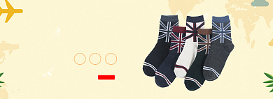 秋季男士长袜电商banner背景