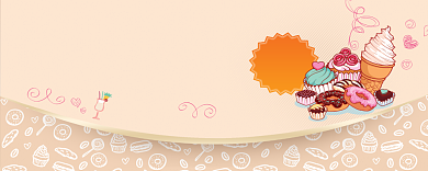 甜品优惠券背景