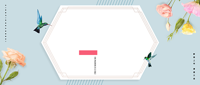 早春上新唯美花朵公众号首图背景