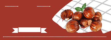 美食文化糖炒板栗淘宝banner背景