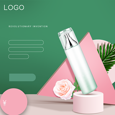 美白形状绿色立体主图直通车背景