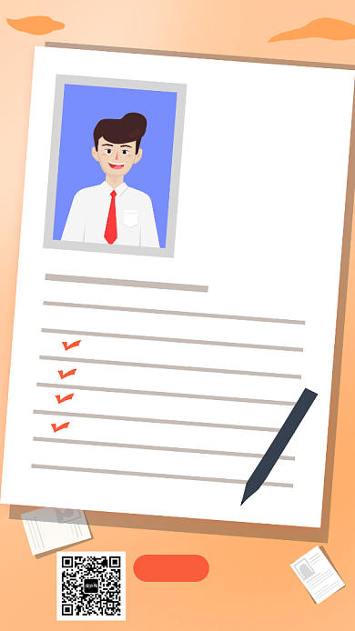 面试指导课程宣传海报背景