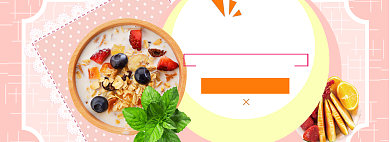 食物零食海报banner背景