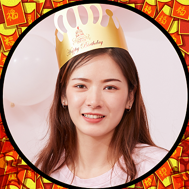 红色喜庆2020新年快乐头像淘宝直通车图片背景