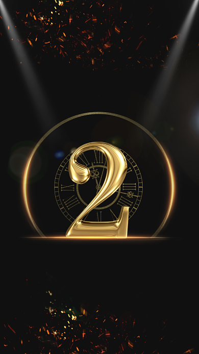 黑金背景年度盛典手机海报背景