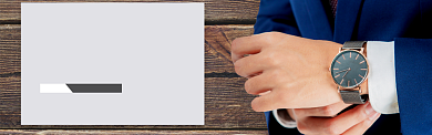 精品男士时尚腕表banner背景