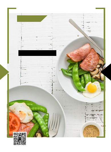 绿色简约轻食主义广告宣传海报背景