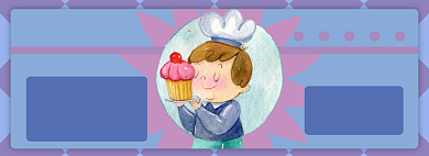 甜点电商淘宝banner图背景