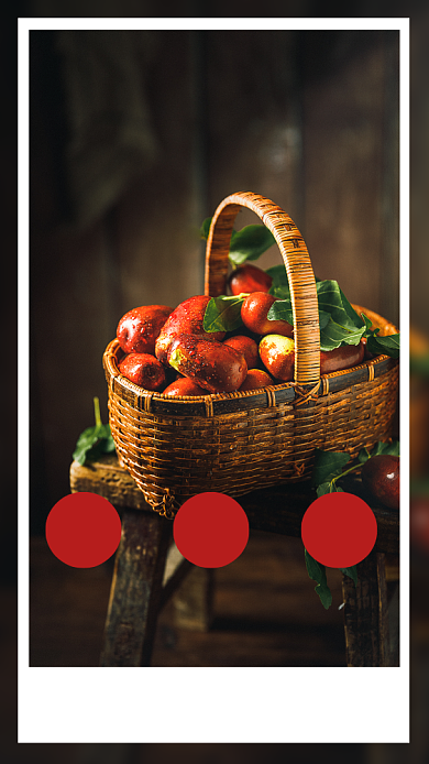 清新摄影风香脆冬枣宣传手机海报背景