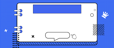 蓝色欧普风职场吐槽公众号首图背景