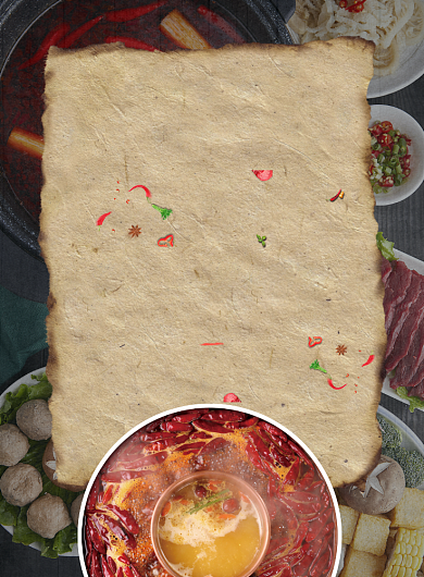 火锅之王餐饮美食印刷海报背景