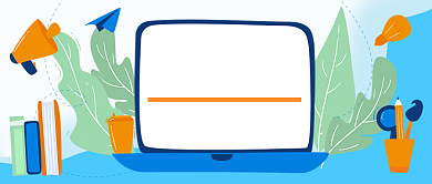 扁平线上教育公众号首图背景