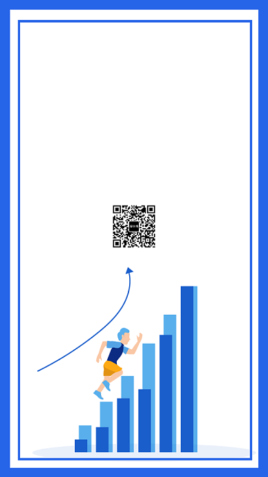 企业文化之勇往直前蓝色扁平手机海报背景