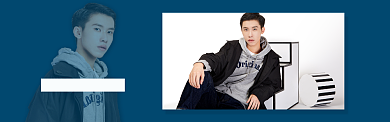 秋冬男装新品上新淘宝banner背景