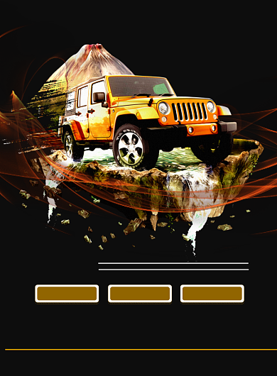 黑色汽车suv分期付款印刷海报背景