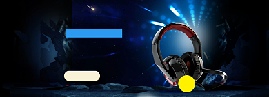 新品苹果耳机海报banner背景