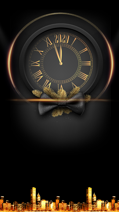 大气简约房地产金融跨年倒计时手机海报背景