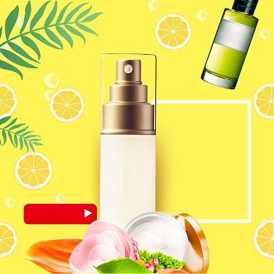 清新可爱文艺护肤补水直通车主图背景