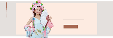 时尚简约女装上新淘宝banner背景