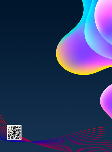 渐变流体深色艺术展览宣传单背景