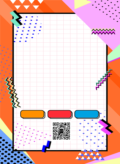 几何简约创意女装换新促销海报背景