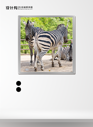 白色简约保护野生动物公益宣传海报背景