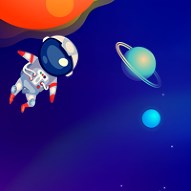 世界航天日蓝色宇宙公众号次图背景