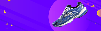 双十一狂欢运动鞋跑鞋促销活动海报背景