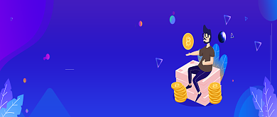 蓝色区块链金融培训公众号首图背景