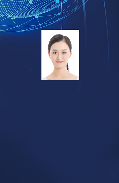 蓝色科技创意工作证背景