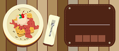 西餐的早餐做法公众号首图背景