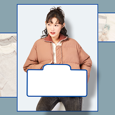 冬季羽绒服淘宝直通车图片背景