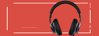 耳机促销banner背景
