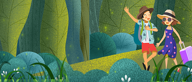 平面卡通世界旅游日广告微信公众号素材图片背景