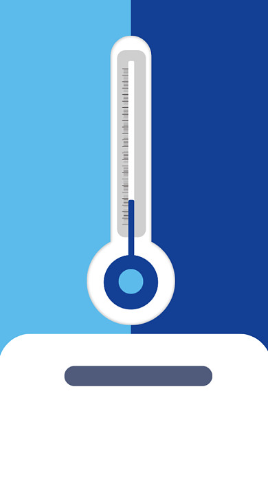 降温通知手机海报背景