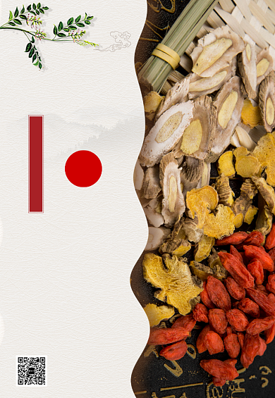 秋季中医养生演讲推广海报背景