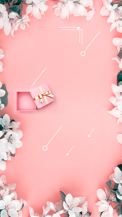 粉色简约相约七夕情人节海报背景